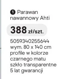 Parawan nawannowy Ahti promocja w Castorama