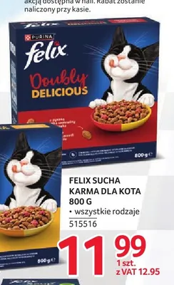 Sucha karma dla kota Felix Doubly Delicious promocja w Selgros