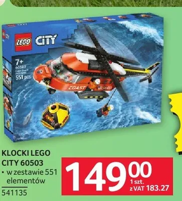 Klocki LEGO City 60503 promocja w Selgros
