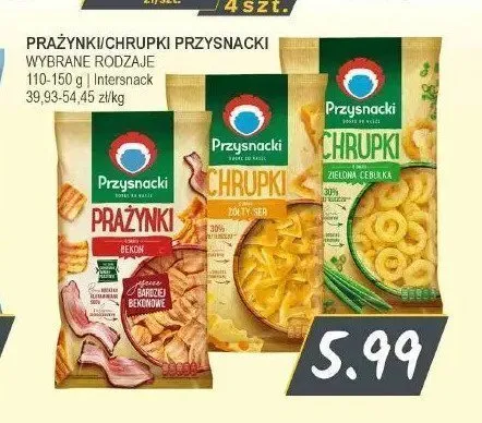Chrupki Przysnacki o smaku żółtego sera promocja w Słoneczko