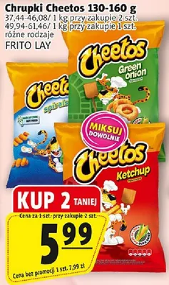 Chrupki Cheetos różne rodzaje promocja w Prim Market