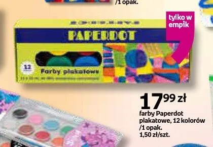 Farby Paperdot plakatowe promocja w Empik