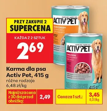 Karma dla psa różne rodzaje promocja w Biedronka