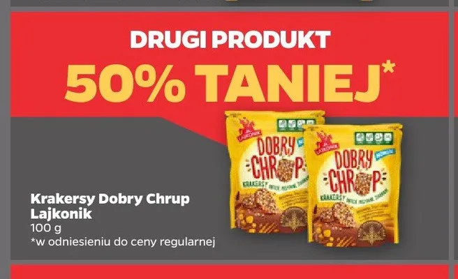 Krakersy Dobry Chrup Lajkonik promocja w Netto
