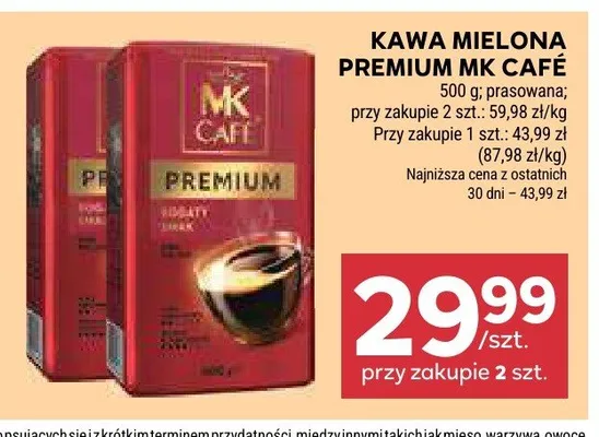 Kawa mielona Premium MK Café promocja w Stokrotka