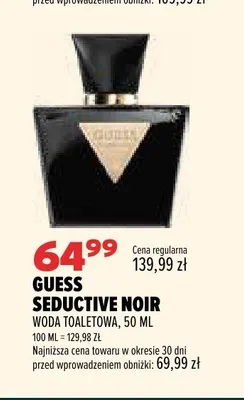 Woda toaletowa Guess Seductive Noir promocja w Drogerie Natura