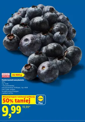 Borówki amerykańskie polskie Lidl promocja w Lidl