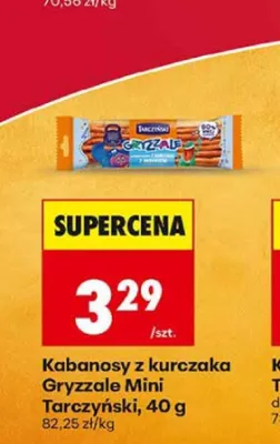 Kabanosy z kurczaka Gryzzale Mini Tarczyński promocja w Biedronka