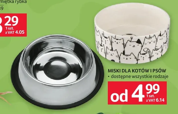 Miski dla kotów i psów promocja w Selgros