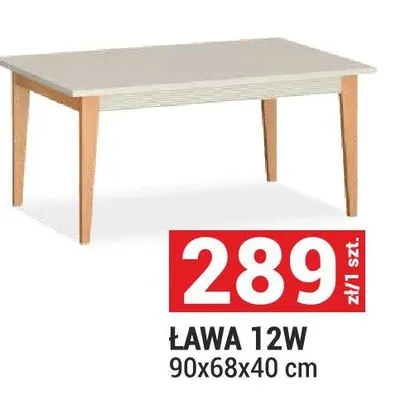 Ława 12W 90x68x40 cm promocja w Merkury Market