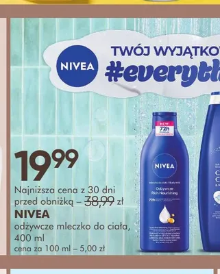 Odżywcze mleczko do ciała Nivea promocja w Super-Pharm