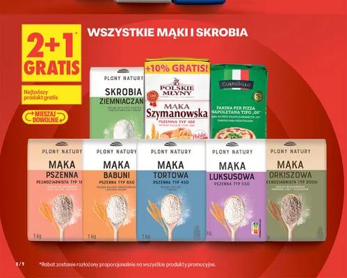 Mąka babuni pszenna typ 650 Plony Natury promocja w Biedronka