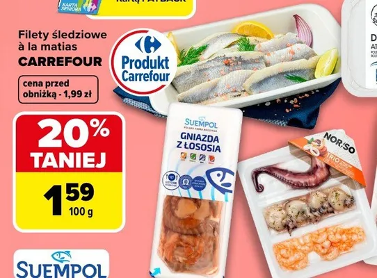 Filety śledziowe a la matias promocja w Carrefour Market