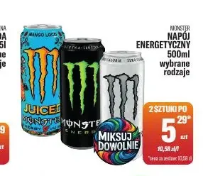 Napój energetyczny Monster promocja w Tomi Markt