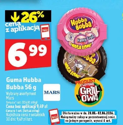 Guma Hubba Bubba promocja w TOPAZ