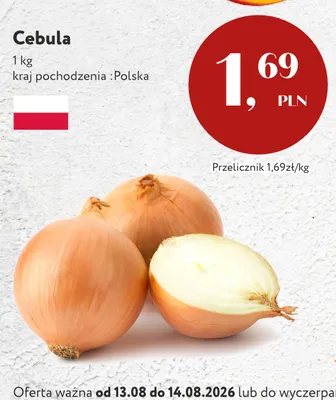 Cebula polska promocja w Market Point