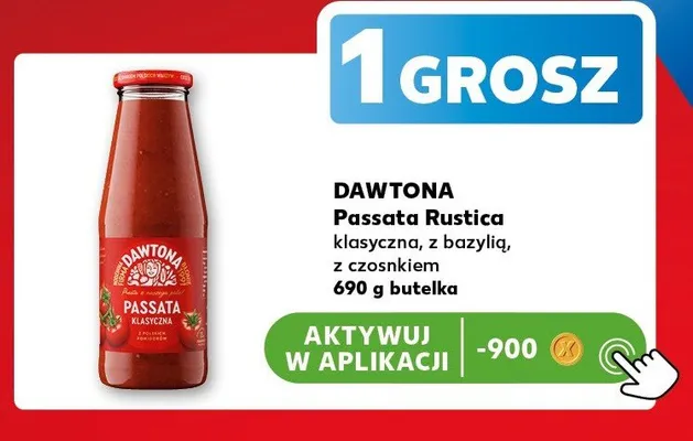 Passata Rustica Dawtona z czosnkiem promocja w Kaufland