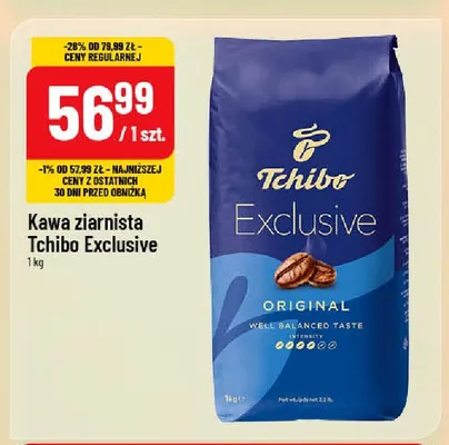 Kawa ziarnista Tchibo Exclusive promocja w POLOmarket