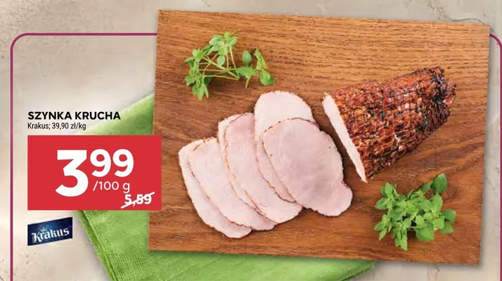 Szynka krucha Krakus promocja w Stokrotka
