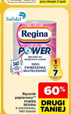 Ręcznik papierowy Regina Power 2-warstwowy promocja w Carrefour