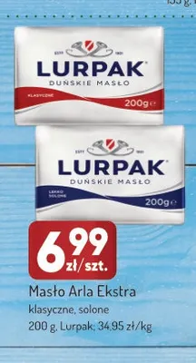 Masło Arla Ekstra klasyczne Lurpak promocja w Avita