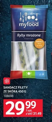 Sandacz filety ze skórą myfood promocja w Selgros
