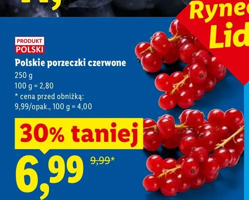Porzeczki czerwone polskie promocja w Lidl