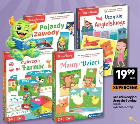 Gra edukacyjna Uczę się Bawiąc Uczę się Angielskiego promocja w Delikatesy Centrum