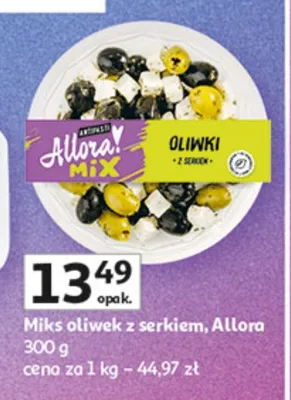 Miks oliwek z serkiem promocja w Auchan