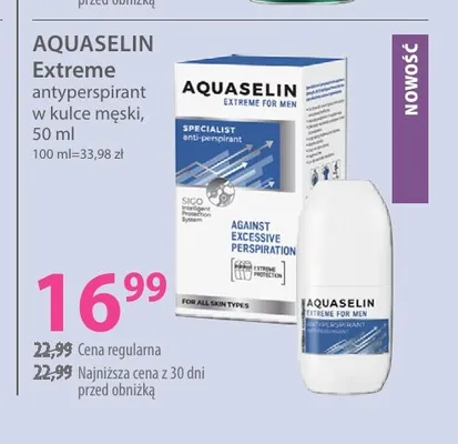 Antyperspirant w kulce męski Extreme Aquaselin promocja w Hebe