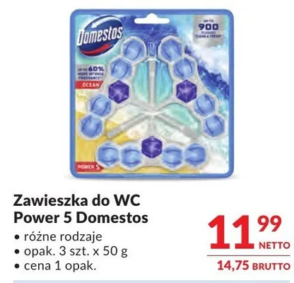 Zawieszka do WC Power 5 Domestos promocja w Makro