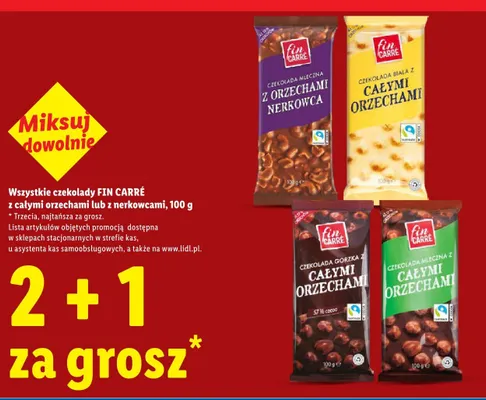 Czekolada z całymi orzechami promocja w Lidl