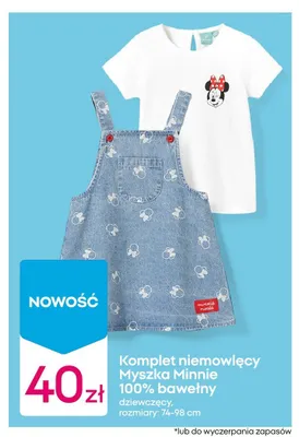 Komplet niemowlęcy Myszka Minnie Disney promocja w Pepco
