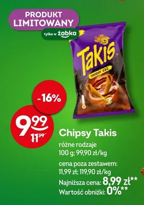 Chipsy Takis Smoky BBQ promocja w Żabka