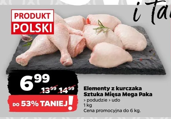 Elementy z kurczaka Sztuka Mięsa Mega Paka promocja w Netto