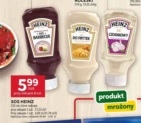 Sos Barbecue Heinz promocja w Stokrotka