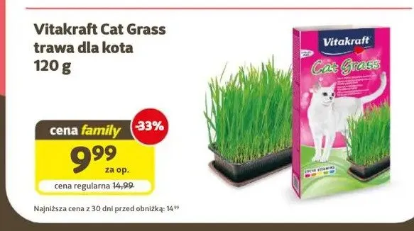 Trawa dla kota Vitakraft Cat Grass promocja w Super Zoo