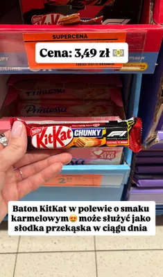 Baton KitKat Chunky karmelowy promocja w Biedronka