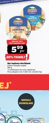 Ser topiony Hochland krążek promocja w Netto