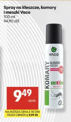 Spray na kleszcze, komary i meszki Vaco promocja w Delikatesy Centrum