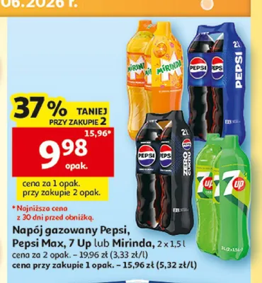 Napój gazowany Mirinda 2-pak promocja w Auchan