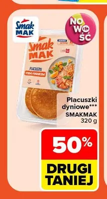 Placuszki dyniowe Smakmak promocja w Carrefour Market
