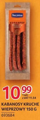 Kabanosy Tarczyński kruche wieprzowe 150g promocja w Selgros