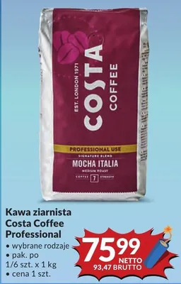 Kawa ziarnista Costa Coffee Professional wybrane rodzaje promocja w Makro