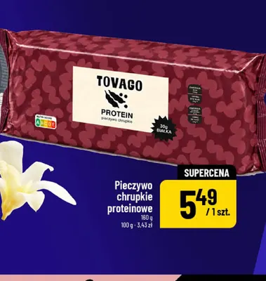 Pieczywo chrupkie proteinowe Tovago promocja w POLOmarket