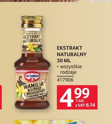 Ekstrakt naturalny Dr. Oetker promocja w Selgros