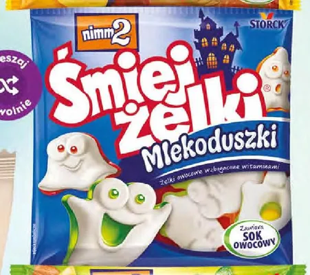 Żelki jogurtowe nimm2 Śmiejżelki Mlekoduszki promocja w Dino