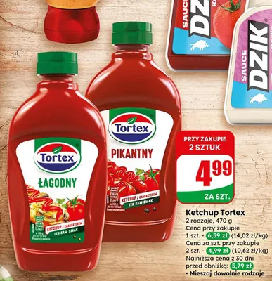 Ketchup łagodny promocja w Dino