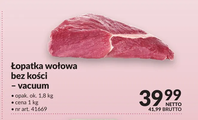 Łopatka bez kości Agro promocja w Makro