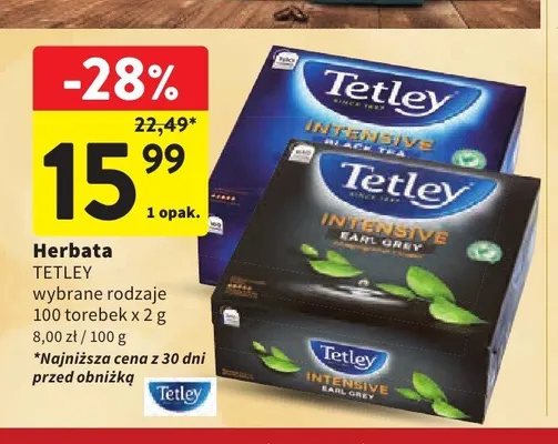 Herbata Tetley Intensive Earl Grey promocja w Intermarche